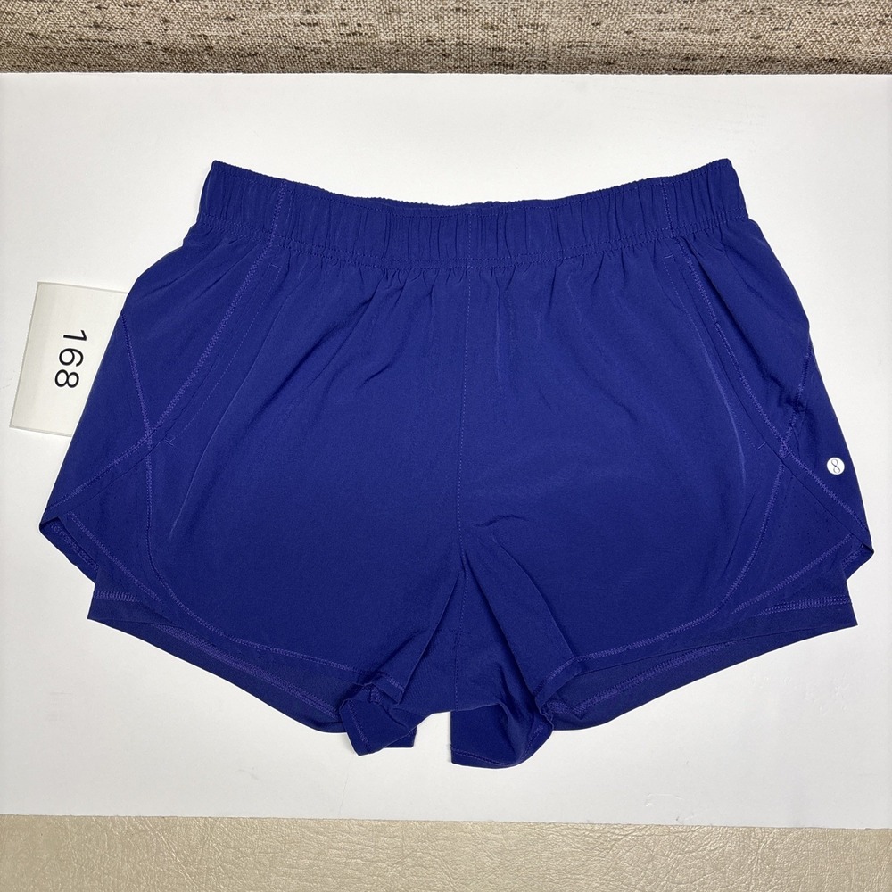 Layer 8 Womens Athletic Running Shorts Navy Blue Size Large Quick-Dry 3in Inseam - Picture 1 of 7